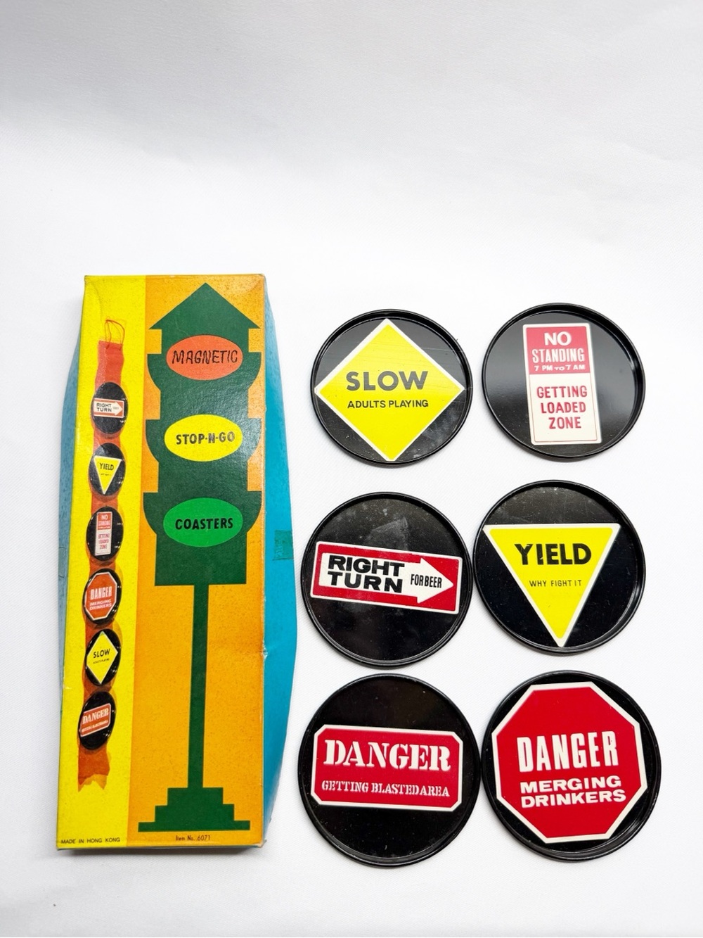 Vintage Magnetic Party Coasters Set